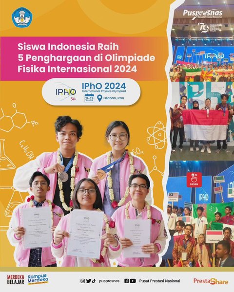 Pelajar berprestasi Indonesia.