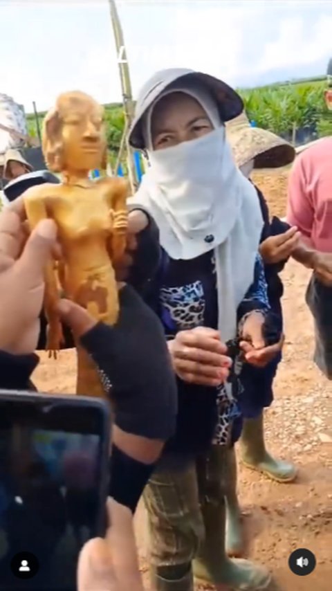 Pria Ini Temukan Patung Emas di Area Perkebunan Sawit
