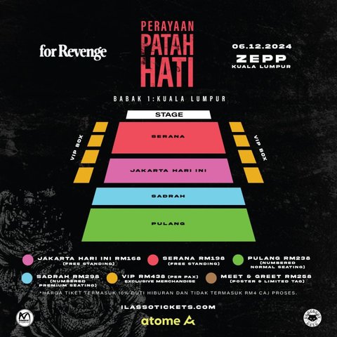 For Revenge Siap Konser di Zepp Kuala Lumpur, Siapkan Penampilan Special