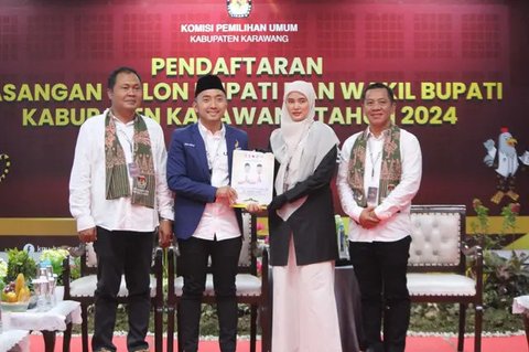 Pasangan calon bupati dan wakil bupati Karawang, Jawa Barat, Aep Syaepuloh-Maslani (Istimewa)