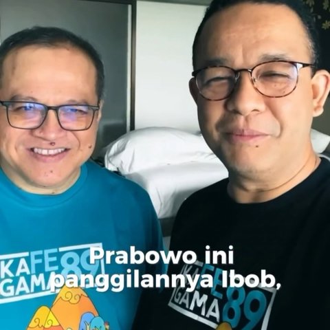 Berkaus Biru, Anies Baswedan Unggah Sekamar Bareng Prabowo: Pagi Pak, Sehat Ya