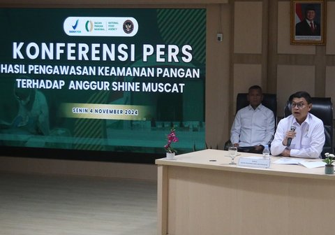 FOTO: BPOM Ungkap Hasil Uji Anggur Shine Muscat di Indonesia, Tak Ada Residu Pestisida dan Aman Dikonsumsi