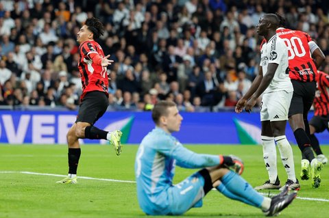 FOTO: Wajah Lesu Vinicius Cs usai Real Madrid Dihancurkan AC Milan 1-3