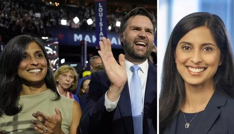 Ini Sosok Usha Vance, Istri Wapres AS Terpilih JD Vance yang Disebut Trump Cantik dan Hebat dalam Pidato Kemenangan