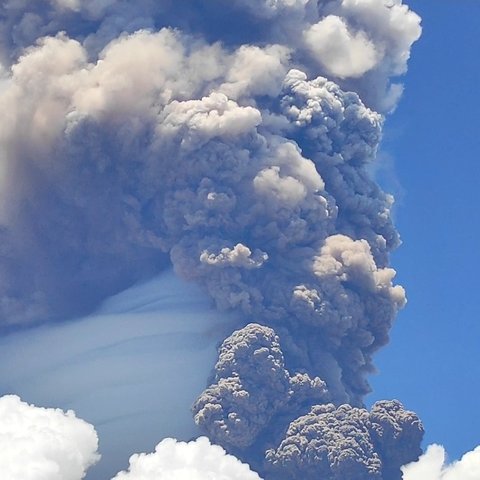 Potret Letusan Dahsyat Gunung Lewotobi Laki-laki, Kolom Abu Capai 8000 Meter dari Puncak