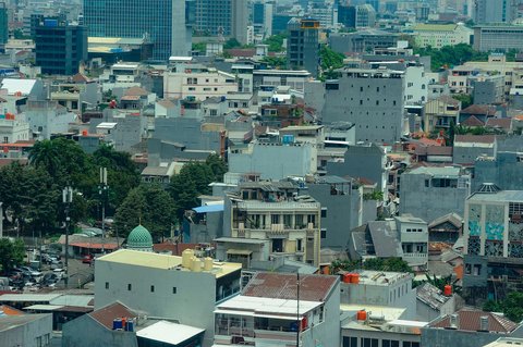 FOTO: Penampakan Sesaknya Permukiman di Jakarta, Salah Satu Kota Terpadat se-Asia Tenggara