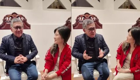 Mantan pacar Kaesang Pangarep, Felicia Tissue bertemu dengan Sekretaris Jenderal PDIP Hasto Kristiyanto. (IG @feliciatissue).