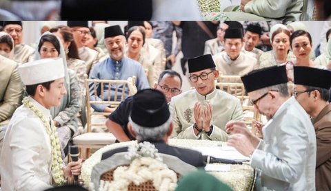 Athina dan Rio Haryanto Resmi Menikah, Sandiaga Uno Jadi Saksi dan Ucapkan Doa yang Menyentuh Hati