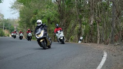 Touring Honda PCX 160 warnai Honda Bikers Day 2024 di Klaten, Jawa tengah. (ist)