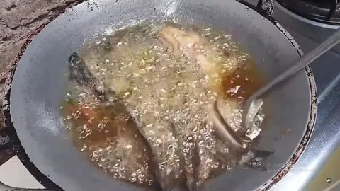 Ilustrasi membersihkan ikan./Copyright shutterstock.com/g/daffodilred