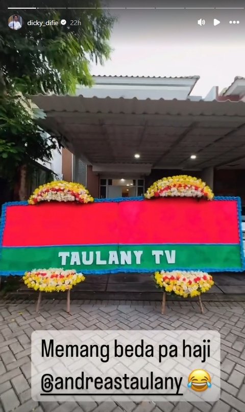 Dikirimi Karangan Bunga Kosong, Dicky Difie: 'Andre Taulany Ngirim Bunga Aja Lucu'