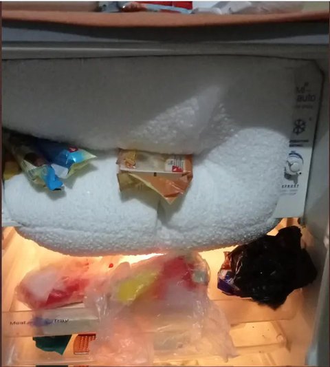 Membersihkan bunga es sendiri merupakan bagian terpenting dari perawatan kulkas. Credits: unsplash.com by Dev Benjamin