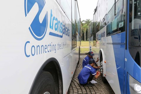 FOTO: Penampakan Ratusan Bus Listrik Baru TransJakarta, Siap Beroperasi Mulai Besok