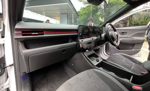 Ruang dalam Hyundai Kona Electric N Line.