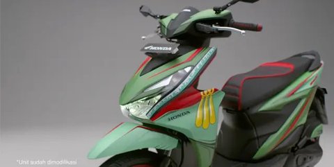 Honda BeAT edisi One Piece dengan tema desain Monkey D. Luffy. (ist)