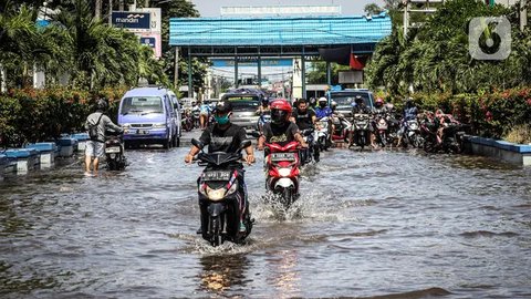 Dalam beberapa hari terakhir, kawasan pesisir Jakarta Utara seperti Muara Angke dan Muara Baru terkena musibah banjir rob. (merdeka.com/Arie Basuki)