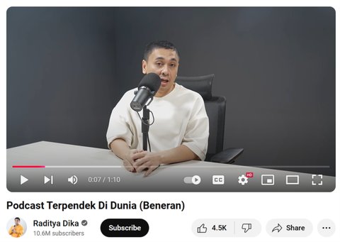 Coba Peluang Baru, Raditya Dika Bicara Tentang YouTube Shopping Affiliate