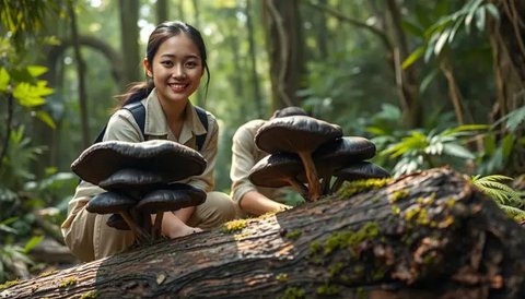 ilustrasi jamur kuping (Sumber: iStockphoto)