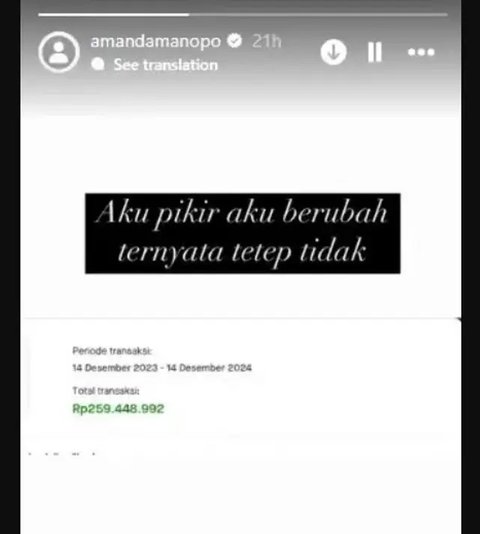 Amanda Manopo (Sumber: Instagram/@winstongomez)