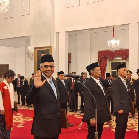 Di Depan Prabowo, Pimpinan dan Anggota Dewas KPK Ucapkan Sumpah Jabatan