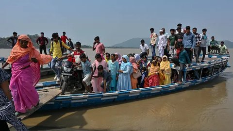 Selama enam pekan, mulai dari 19 April hingga 4 Juni 2024 mendatang, India menggelar pemilu. (Biju BORO/AFP)