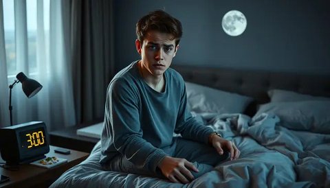 tips tidur berkualitas Ilustrasi dibuat AI