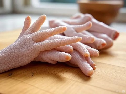 Ilustrasi ceker ayam. (Copyright shutterstock.com)