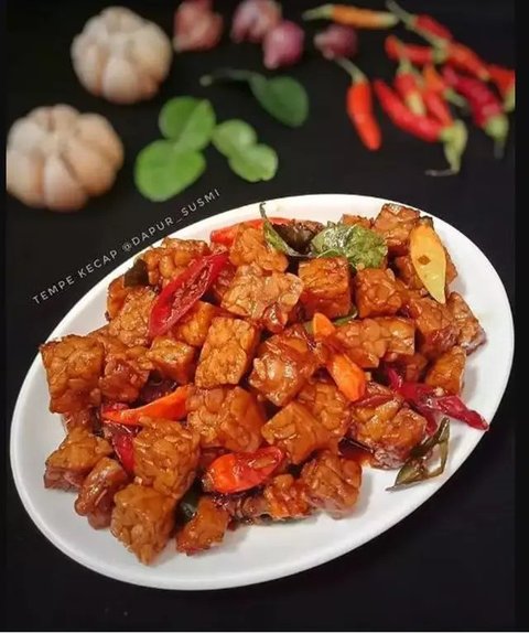 Oseng Tempe Kecap.  foto: Instagram @susie.agung