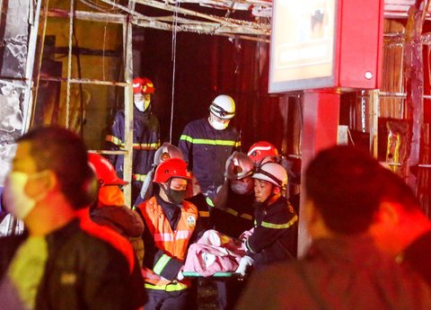 FOTO: Tragedi Maut Bar Karaoke Vietnam, 11 Orang Tewas Terpanggang Akibat Kebakaran yang Diduga Disengaja