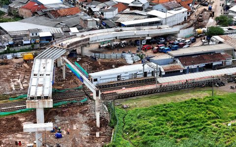 FOTO: Progres Terkini Pembangunan Jalan Layang Tenjo Penghubung Bogor-Tangerang