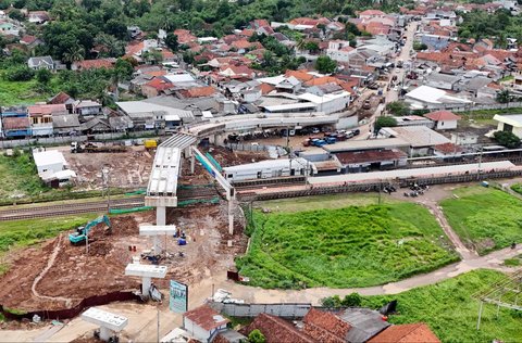 FOTO: Progres Terkini Pembangunan Jalan Layang Tenjo Penghubung Bogor-Tangerang