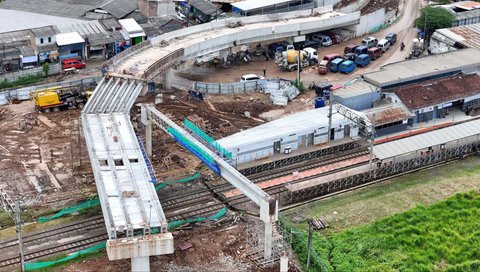 FOTO: Progres Terkini Pembangunan Jalan Layang Tenjo Penghubung Bogor-Tangerang