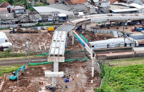 FOTO: Progres Terkini Pembangunan Jalan Layang Tenjo Penghubung Bogor-Tangerang