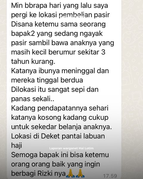 Potret Miris Buruh Pengayak Pasir Bawa Anak Balitanya ke Tempat Kerja