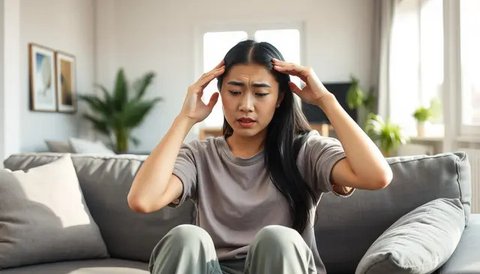 cara mengatasi pusing kepala Ilustrasi dibuat AI