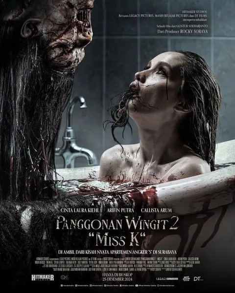 Cinta Laura sebagai Alma dalam film Panggonan Wingit 2: Miss K. (Foto: Dok. Hitmaker Studios)