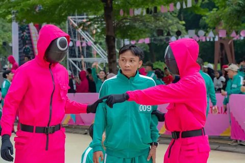 Red Light Green Light ala Squid Game di GBK. (dok. Netflix)