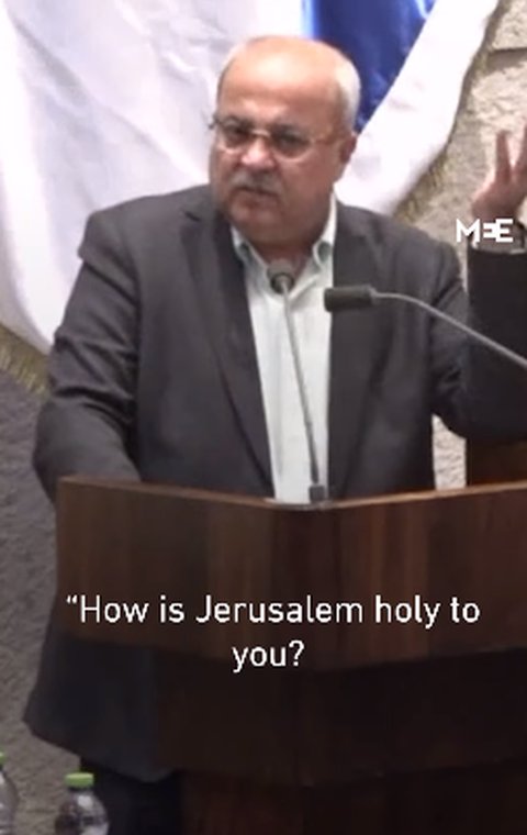 Di Sidang DPR Israel, Politikus Palestina Buktikan Yerusalem Ada di Dalam Alquran