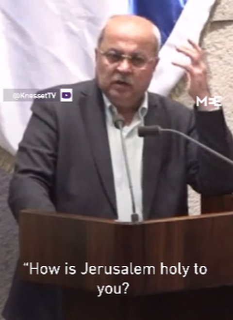 Di Sidang DPR Israel, Politikus Palestina Buktikan Yerusalem Ada di Dalam Alquran