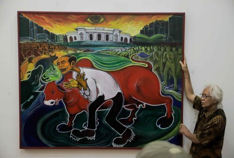Sementara, Yos mengungkapkan penghentian pameran ini dilatarbelakangi ketidaksepakatan antara dirinya dengan pihak&nbsp;Galeri Nasional Indonesia&nbsp;dan kurator terkait narasi yang diusung.