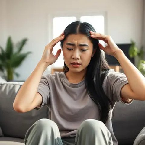 cara mengatasi pusing kepala Ilustrasi dibuat AI