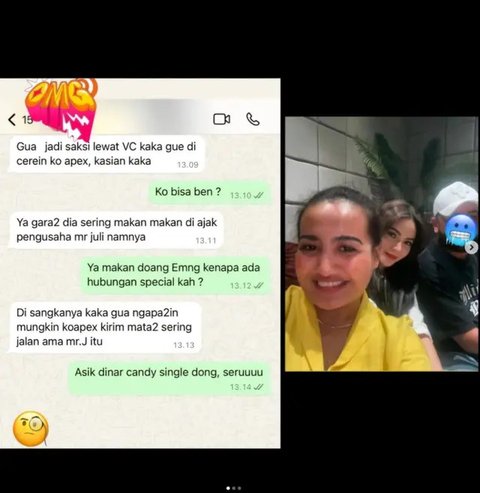 Hubungan Dinar Candy dan Ko Apex kembali jadi sorotan di jagat maya. Baru-baru ini beredar isu ia telah diceraikan Ko Apex melalui video call. (Foto: Dok. Instagram @dinar_candy)
