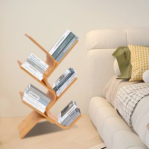 Desain Rak Buku Berbentuk Pohon
