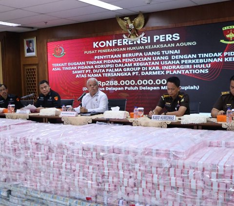 Kejagung Sita Lagi Uang Tunai Rp288 Miliar dalam Kasus TPPU Duta Palma