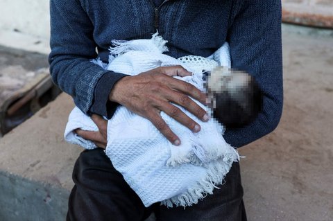 FOTO: Potret Memilukan Bayi di Jalur Gaza Meninggal karena Hipotermia, Tubuhnya Sampai Membeku