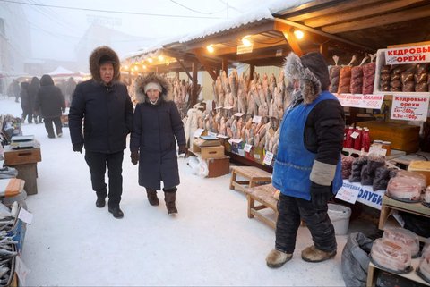 FOTO: Suasana Kota Paling Dingin di Muka Bumi yang Bikin Bulu Mata Membeku, Suhunya Capai Minus 50 Derajat Celcius