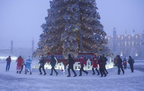 FOTO: Suasana Kota Paling Dingin di Muka Bumi yang Bikin Bulu Mata Membeku, Suhunya Capai Minus 50 Derajat Celcius