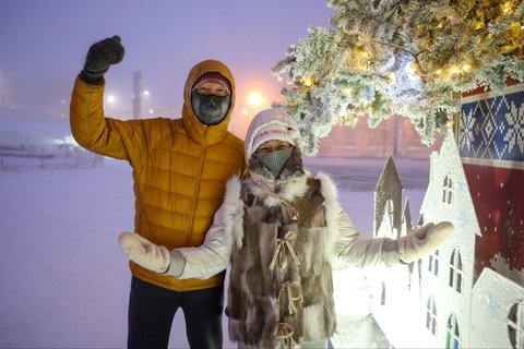 FOTO: Suasana Kota Paling Dingin di Muka Bumi yang Bikin Bulu Mata Membeku, Suhunya Capai Minus 50 Derajat Celcius