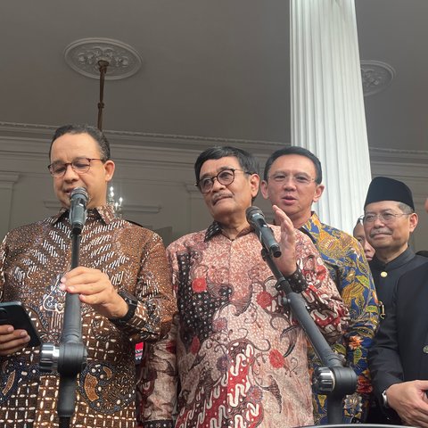 Ahok Ngobrol Mesra Bareng Anies di Balai Kota: Tunggu Tanggal Main