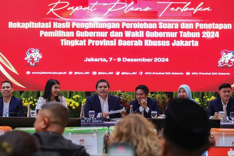 FOTO: Hasil Rekapitulasi Tingkat Provinsi, Pramono-Rano Menang Satu Putaran Pilkada Jakarta 2024